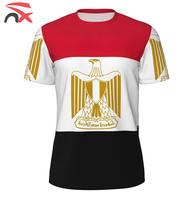 Vente en gros de t-shirts et maillots de sport personnalisés avec drapeau national des États-Unis, du Canada, du Mexique, d'Haïti, d'Érythrée et du Liban pour hommes et femmes