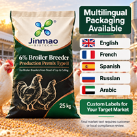Additif pour poulets/poules Jinmao 6% – Minéraux, oligo-éléments, vitamines et enzymes de qualité alimentaire pour l'élevage de poulets de chair – Promotion de la nutrition avicole
