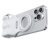 TELESIN draadloze afstandsbediening voor de sluiter met oplaadmogelijkheid en magnetische handgreep, camera-accessoire voor iPhone en Android smartphones
