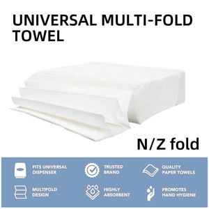 Asciugamani di <span class=keywords><strong>Carta</strong></span> a Forte Assorbenza, 200 Fogli, 2 Veli (22,5*22,5cm), Goffrati, Multi-Pieghe, Economici - Product Image 5