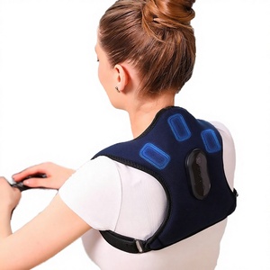 Masseur électrique intelligent à vibrations pour le cou et les épaules avec chaleur, ceinture correctrice de posture pour le haut du dos et la clavicule - Product Image 2