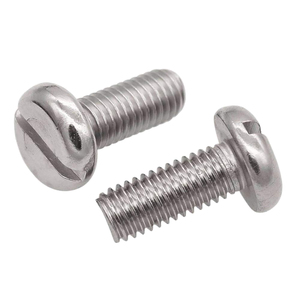 Viti meccaniche viti a due staffe a testa tonda scanalate in acciaio inossidabile - Product Image 4