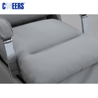 MANWAH CHEERS Fauteuil inclinable électrique design moderne en cuir Fauteuil pivotant extensible réglable pour le salon