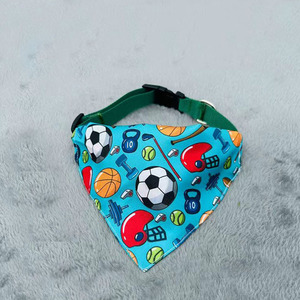 Yisi Pet Bandana Adjustable Digital Print Sports Pattern Cat <b>Dog</b> Neck Bib For Party Decorate - Product Image 2