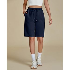 2025 femmes décontracté athlétique Bermuda Shorts XS taille pull-on sweat-short avec cordon et poches motif chaud mi-taille - Product Image 5