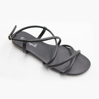 Chaussures plates OEM de créateur, nouvelle collection, pour femmes, à brides croisées, décontractées, en stock, vente en gros, prix abordable, souples et résistantes à l'usure