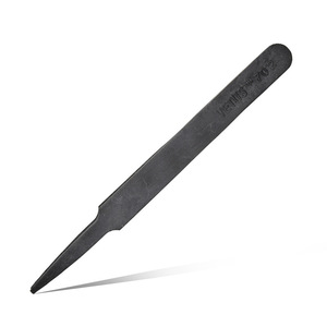 Pinzas de Punta Plana Vetus 702 de Acero Inoxidable, Antiestáticas, para Cuarto Limpio, Cabeza Recta, No Magnéticas, 6.5 Pulgadas - Product Image 1