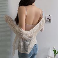 섹시한 오픈 백 패딩 탱크 탑 내장 브라 탑 U 넥 여름 패딩 여성 자르기 탑 여성 원활한 여름 속옷 란제리