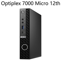 Mini-ordinateur de bureau Barebone Tiny Optiplex 7000 12e génération, propre, sans rayures, grade A, testé et fonctionnel