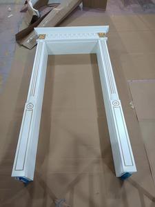 Nouvelle Arrivée Porte en Bois de Pin à Battants, Porte de Chambre Étanche avec Contre-placage et Cadre Doré - Product Image 6
