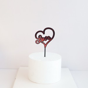 Adorno de acrílico para pastel con diseño de miel y dulzura, corazón de amor, decoración para pastel del Día de San Valentín, estilo Ins. - Product Image 5