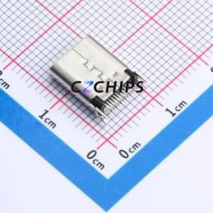 TYPE-C-G09-1JBWJ1.0-2 USB Connector SMD Connector ( Connector Type: Type-C )( Gender: Female )( Mounting Type: Clamp Plate ) - Product Image 2