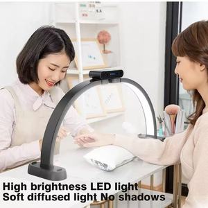 Lampe de beauté en demi-<span class=keywords><strong>lune</strong></span> en forme de U pour salons Éclairage de bureau ultra-lumineux pour manucure Extension de cils Éclairage d'opération - Product Image 2