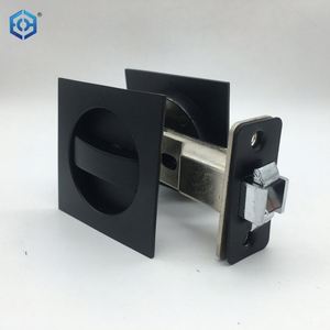 Serrure de porte de poche coulissante en bois avec crochet en alliage de zinc à clé pour lit de bain - Product Image 2