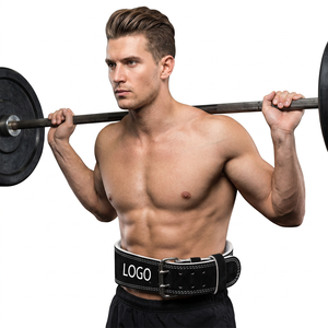 High Quality Customized Heavy Duty Strong Leather Weightlifting Power Lifting <b>Belt</b> with Custom Logo for Gym Fitness Use - Product Image 1