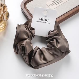 Coleteros de Tela Satinada de Alta Gama, Elegantes, con Borde Enrollado, de 12 cm, para Mujer, Venta al Por Mayor - Product Image 3