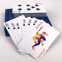 Cartes à jouer personnalisées bon marché avec impression standard double face, imperméables, plaquées en feuille, avec votre publicité