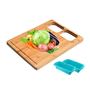 Youlike Planches à découper en gros sur l'évier Planche à découper avec passoire Planche à découper de cuisine (ensemble de 3 pièces)-Juice Groove - Product Image 3