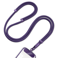 Cordon de téléphone unisexe à porter en bandoulière ou autour du cou, longueur réglable, avec anneaux robustes en acier inoxydable, durable, anti-perte, en polyester et acier inoxydable
