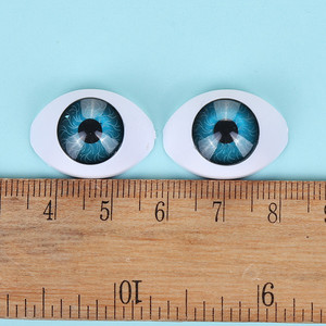 <span class=keywords><strong>Ojos</strong></span> de muñeca de plástico de resina, planos, acrílicos, baratos, azul, marrón, gris, Rojo - Product Image 5