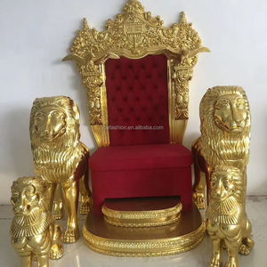 OE-FASHION Luxury Gold Throne's <strong>Chairs</strong> Royal King and Queen Design Fabric Material <strong>for</strong> Church Application on <strong>Sale</strong> - Product Image 1