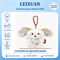 Porte-clés Lapin en Peluche Blanc Moelleux avec Dentelle Florale Mignonne, Pendentif Poupée Lapin Rouge, Lanière à Mousqueton, Breloque de Sac, Décoration de Sac à Dos, Cadeau pour Filles