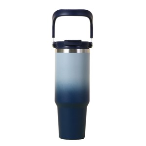 30oz Portable Sports Customized Double Walled Stainless Steel Office Cup Travel Mug with Handle Thermal Insulation - Product Image 5