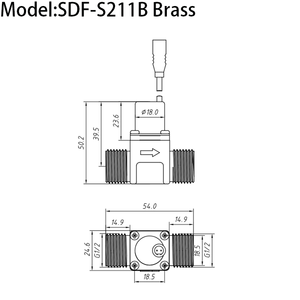גולדנלנד מיני סולנואיד שסתום <span class=keywords><strong>dc</strong></span> 6v, g1/2 טייס חוט זכר הפעיל שסתום עבור מי ברז ללא מגע - Product Image 2