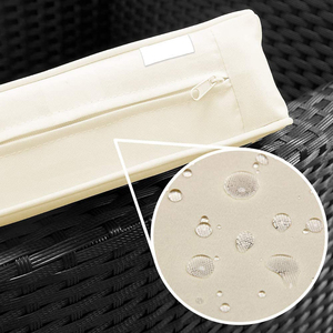 Set da Giardino 7 Pezzi con Sedie e Tavolo per Esterni, Colore <span class=keywords><strong>Nero</strong></span> - Product Image 5