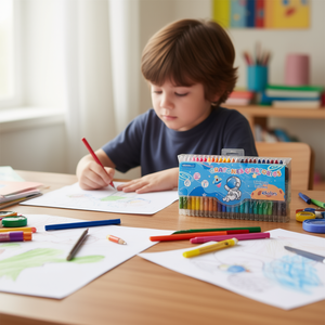 Mi Casita Rotating Crayons 48 Colors 10 Cm Digital Printing School Art Supplies - Product Image 2