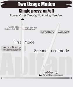 Lápiz Óptico de Doble Punta con Puerto de Carga Oculto, Control de Inclinación y Rechazo de Palma para <span class=keywords><strong>iPad</strong></span> A16/11/10/9-6th/M3/M2/M4/M5/<span class=keywords><strong>Mini</strong></span> A17 - Product Image 2