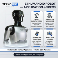 TERKOBOT MagicBot Z1 Robot Humanoide Bípedo con 50 Articulaciones, Navegación Autónoma, Diálogo con IA, I+D de Robots Humanoides