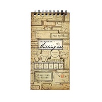Feuille d'autocollants en spirale, Série d'étiquettes 'Lost Label', Cadre d'étiquettes rétro littéraires, Matériel pour carnet, Autocollants décoratifs pour scrapbooking imprimés