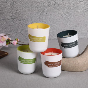Cadeau d'accompagnement de mariage, tasse en verre coloré, aromathérapie, bougie parfumée, vente en gros, ornements pour la maison - Product Image 3