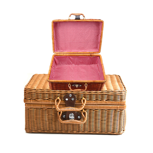 Handmade Woven Storage Box, Size XXL household items, snacks, cosmetic, laundry, finishing, Picnic basket,Suitcase storage box