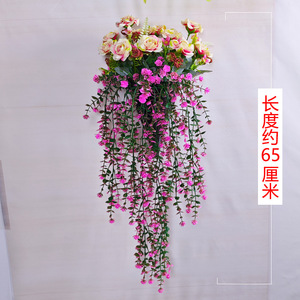 ดอกกุหลาบประดิษฐ์แบบแขวนผนังจาก Xiaoyu Floral Art ตกแต่งบ้านด้วยพลาสติกสำหรับห้องนั่งเล่น เพดาน และงานแต่งงาน - Product Image 3
