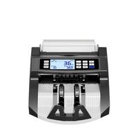 Machine à compter les billets avec écran tactile LCD en plastique, capacité de 1000 billets par minute, détection magnétique et UV, tension universelle