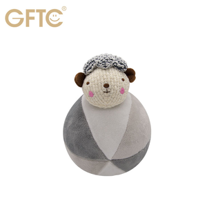 0-12 mesi di attività del bambino palla giocattolo peluche morbido animale di peluche con sonaglio pieno di cotone PP Super morbido peluche lavato Technics - Product Image 3