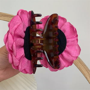 Arrière de la carte de cheveux de tête Instagram blogueur pince à requin accessoires pour cheveux version haute femme <span class=keywords><strong>Caro</strong></span> la même pince à saisir rose séchée - Product Image 1