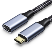 Nouveau câble de données tressé 3-en-1 2026, écologique, coque en aluminium 5W, longueur personnalisable, multi-interface USB C-3C femelle