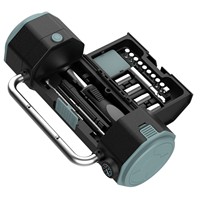JiaYang DK-108 – Kit d'outils multifonctionnel d'extérieur en ABS, avec douille 1/4 po et lampe torche, garantie 1 an, idéal pour cadeaux promotionnels
