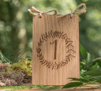 Nombres de Table de mariage en relief, panneau en bois pour décoration de Table