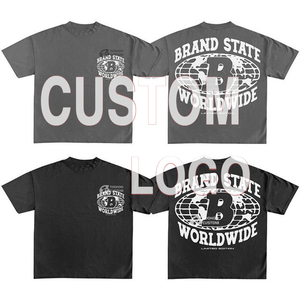 <span class=keywords><strong>T</strong></span>-<span class=keywords><strong>Shirt</strong></span> da Uomo Streetwear Oversize in Cotone Pesante di Alta Qualità con Stampa DTG Personalizzata Grafica Vintage e Taglio Corto Effetto Acid Wash - Product Image 2