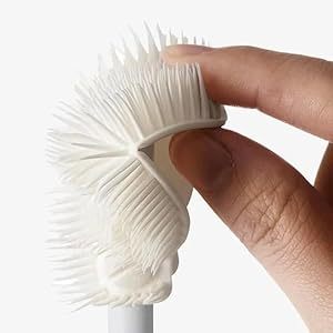 Versátil Garrafa De Plástico Branco Escova De Limpeza Longo Punho De Cerdas Macias para Home Hotel Uso Doméstico Pack 1 Garrafa Escova Limpador - Product Image 4