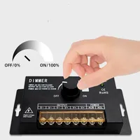 Variateur de lumière RF3K 2500W 220V, canal unique, variateur LED avec télécommande et commande rotative manuelle pour éclairage monochrome