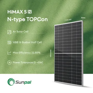 Sunpal TOPCON 120 Cell Solar Panel 450W 480W Monocrystalline Pv Glass Module For Energy Storage System