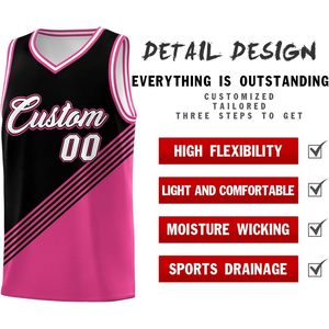 Ensemble de maillots de basket-ball personnalisés en tissu maille, personnalisés avec nom et numéro pour hommes, femmes, filles et garçons - Product Image 3