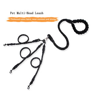 مقود كلب من النايلون عاكس مزدوج ثلاثي رؤوس متعددة - Product Image 1