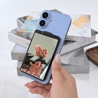 Étui de téléphone PC multifonctionnel en gros avec porte-cartes magnétique, support miroir et pochette à cartes détachable
