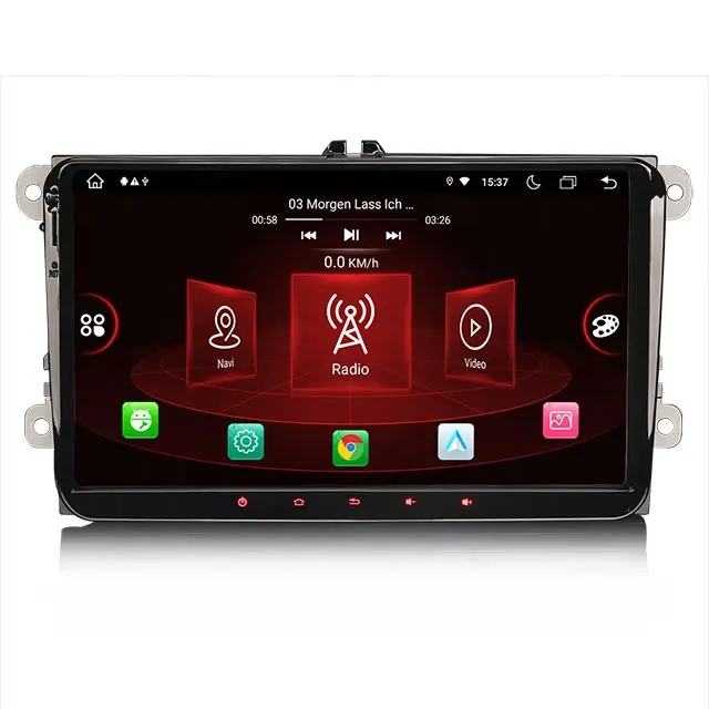 ES8998V 9 "IPS ekran Android 11.0 araba Stereo GPS SatNav radyo VW Sharan Jetta Seat Skoda DSP 4G LTE kablosuz CarPlay oto